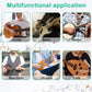 String instrument maintenance kit shown for guitar, bass, banjo, mandolin, ukulele