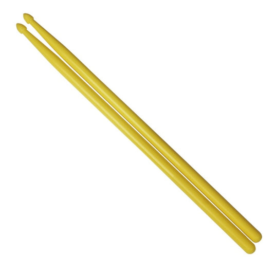Yellow nylon drumstick with rounded tip