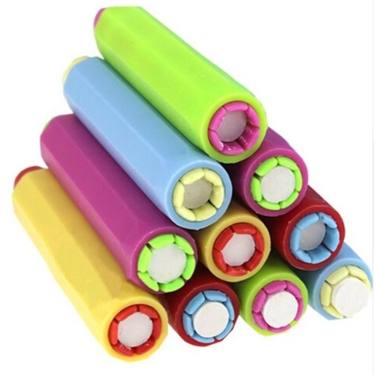 Dustless chalk set with multi-color holder showing circular colored tips