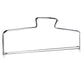 Stainless steel adjustable wire cake slicer frame with two end leveling pegs