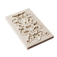 Rectangular floral scroll silicone mold with raised border and corner ornaments