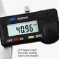 Close-up digital LCD depth gauge display reading 48.96 mm, black housing
