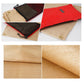 Beige and black/red heat insulation cloth pad set, close-up of fabric and stitching.