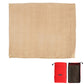 Beige heat insulation pad cloth with corner grommets and red storage pouch.