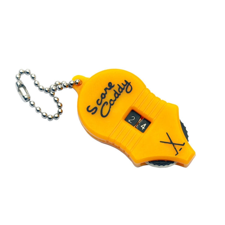 PGM gourd-shaped golf score counter with bead chain and black digit display