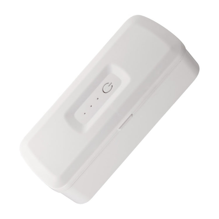 White UV sterilization box with control panel and power button, closed lid view