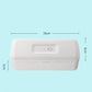 White UV sterilization box dimensions: 26cm length, 8cm width, 5cm height