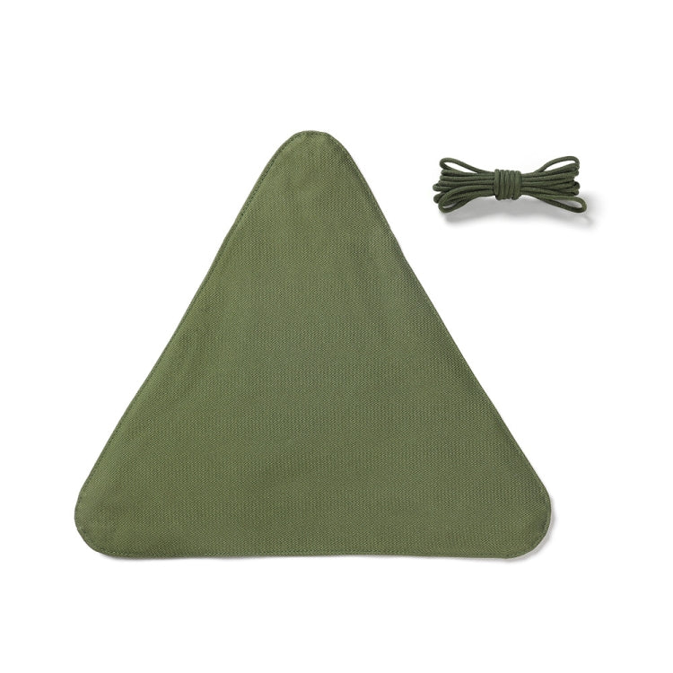 Olive green triangular stool cloth cover with included green fixing rope