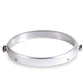 Silver motorcycle headlight mounting ring bracket with mounting studs