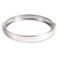 Silver 5.75-inch round motorcycle headlight ring with mounting tabs