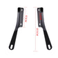 Motorcycle windshield mounting brackets set, black metal plates with bolt holes