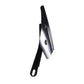 Black smoked motorcycle windshield with side bracket arm and mounting bolts