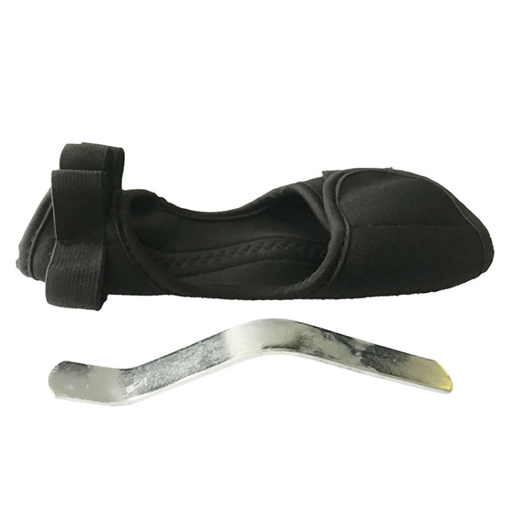 Black grip hand brace with wrist strap and included silver metal handle