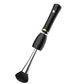 Electric makeup brush cleaner with attached brush head and bristles