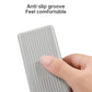 Whiteboard eraser with anti-slip grooves, comfort grip shown by hand