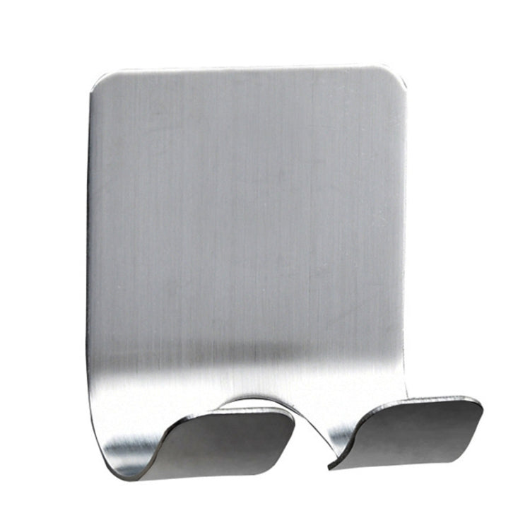 Stainless steel double razor hook with two curved slots for hanging