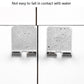 Stainless steel razor holder hooks with anti-water surface texture