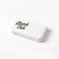 White portable medicine box with 3 compartments and “Stand Tall” text on lid