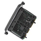 LED driver module rear view with black heat-sink fins and gold edge pins