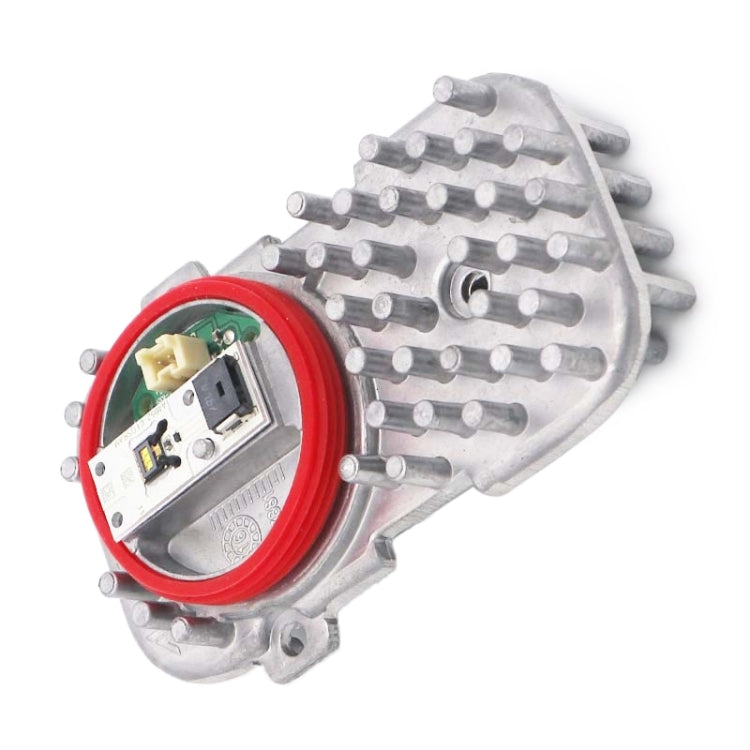Car LED light control module showing rear pins and open red-ring connector