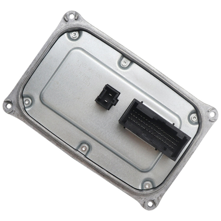 LED headlight driver module with two connector ports, metal housing, for car