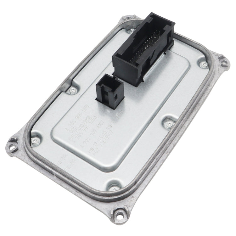 Car LED driver control module with two electrical connectors, metal housing
