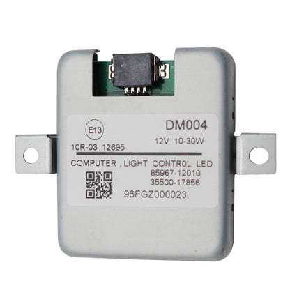 LED light controller driver module, gray casing with mounting brackets and label