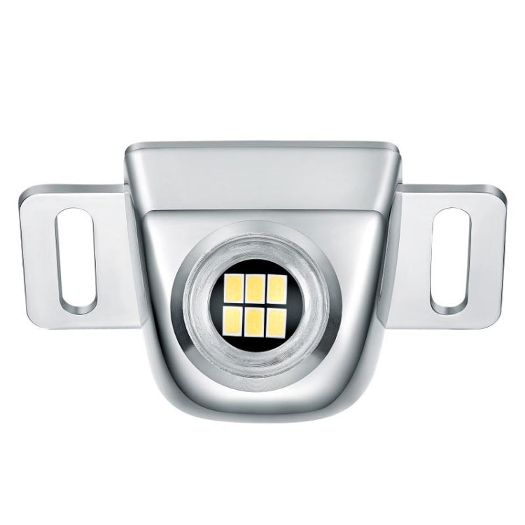 Silver LED reversing auxiliary light with central round LED module and side mounting brackets