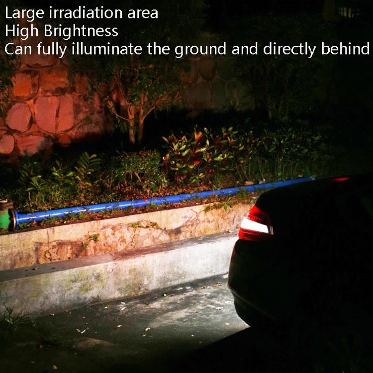 LED reversing auxiliary light bulb shining brightly