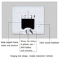 Hanging digital timer with battery compartment, wall-mount hole, and LED countdown display