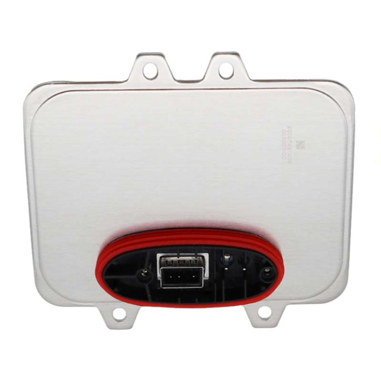 Xenon headlight ballast module with red-trim connector opening, metal housing