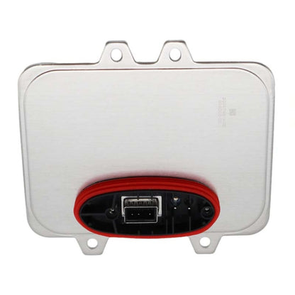 Xenon headlight ballast module with red-trim connector opening, metal housing