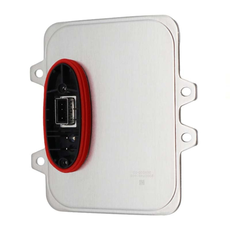 Xenon headlight ballast module with red-ring socket on metal cover