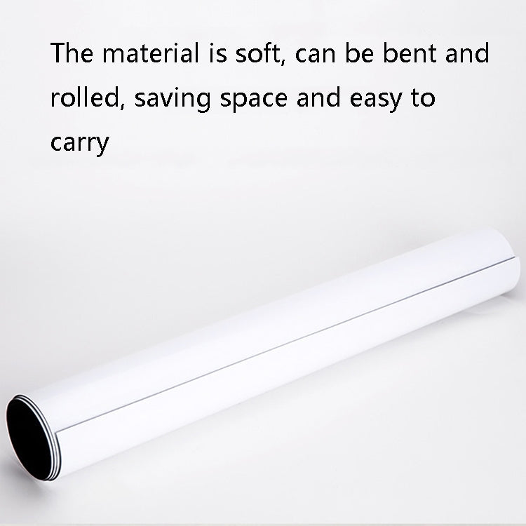 White magnetic whiteboard wall sticker roll with dark inner core visible at the end