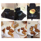 Fish-shaped waffles made with the waffle maker, shown on a plate