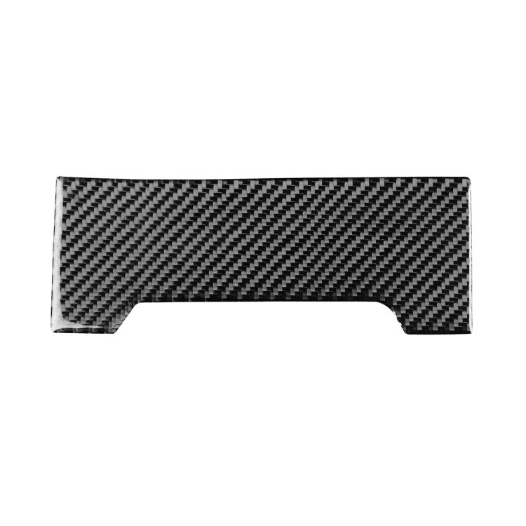 Volkswagen gear shift panel trim sticker, black carbon-fiber style cutout