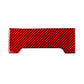 Volkswagen gear shift panel trim sticker, red carbon-fiber style cutout