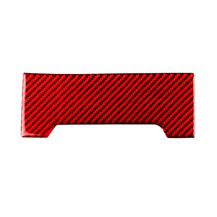 Volkswagen gear shift panel trim sticker, red carbon-fiber style cutout