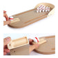 Desktop wooden bowling puzzle toy with pin lane, ball lever, and close-up inserts