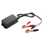 Black 4-USB charger with cable and battery alligator clips