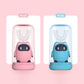Kids electric toothbrush plus with pink and blue U-shaped bristle heads