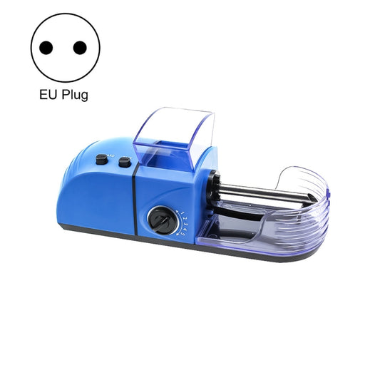 Blue electric cigarette maker with EU plug and adjustable roller