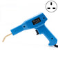 Blue plastic welding gun for car bumper crack repair, handheld tool with metal electrode