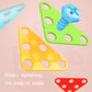 Colorful triangular connector panels with screws for children drill assembly toy