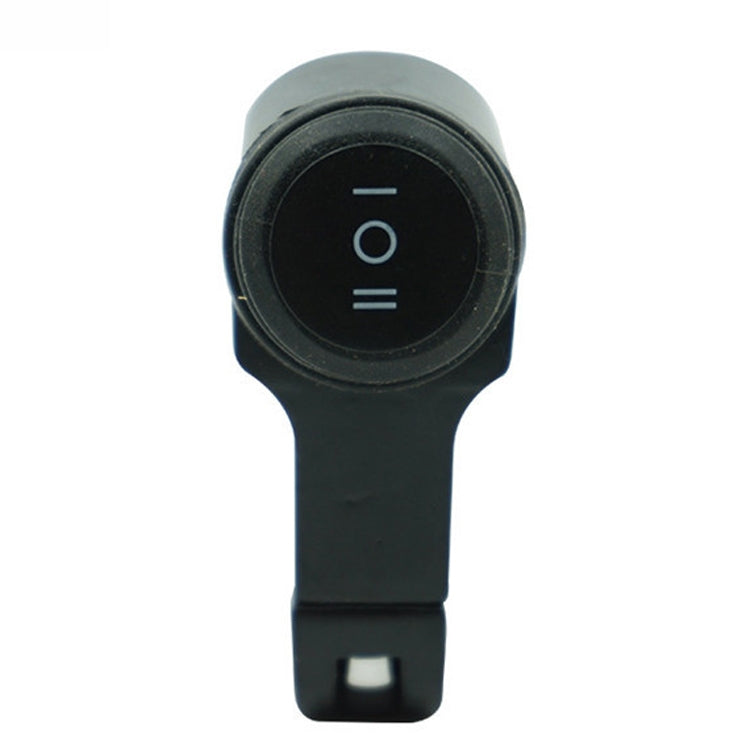 Universal waterproof switch with round O/I indicator and black housing