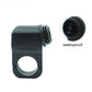 Waterproof motorcycle switch with black clamp mount and O/I rocker face