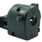 Motorcycle handle switch assembly housing with black side connector and mounting tabs