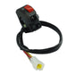 Motorcycle handle switch assembly with wire harness and white plug connector