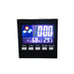 Indoor temperature and humidity alarm clock with colorful LCD, black case