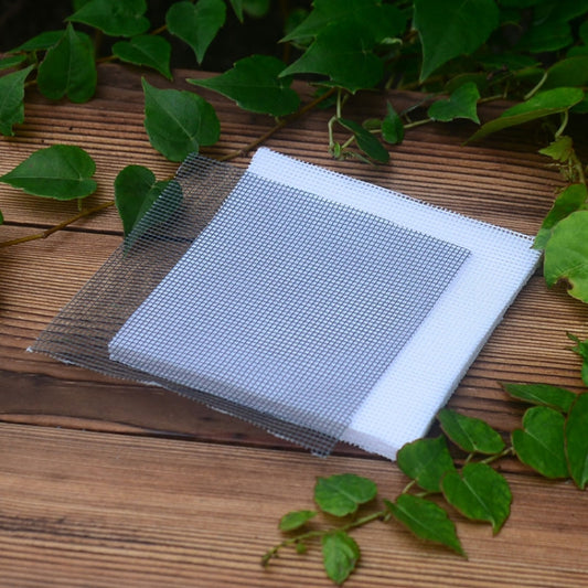 Flower pot bottom mesh gasket: white square net panel with grid pattern